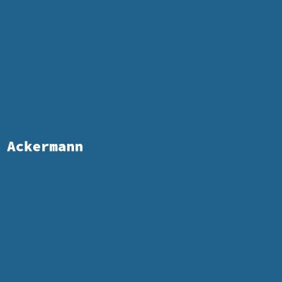 Manufacturer: Ackermann