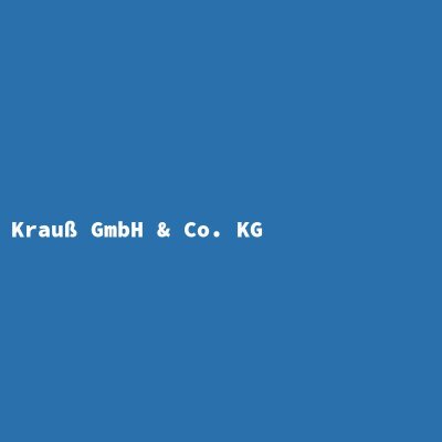 Manufacturer: Krauß GmbH &amp; Co. KG