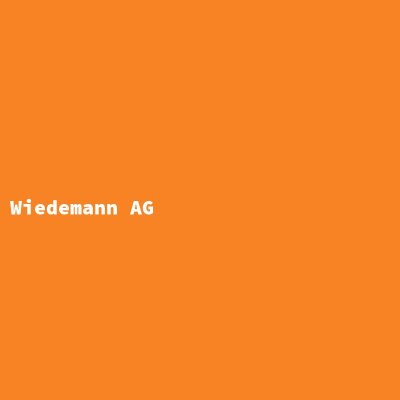 Manufacturer: Wiedemann AG