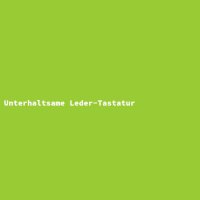 Entertaining Leather Keyboard